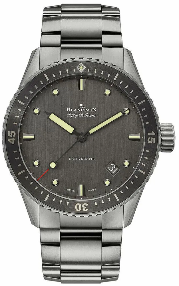 Blancpain Fifty Fathoms Bathyscaphe 5000 1210 98S 43mm Titanium Anthracite