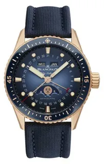 Blancpain Fifty Fathoms Bathyscaphe 5054-3640-O52A Yellow gold Blue