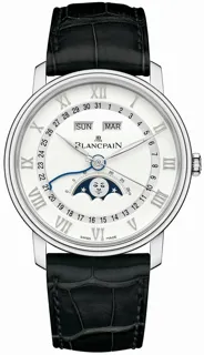 Blancpain Quantième Complet 6654A-1127-55B Stainless steel White