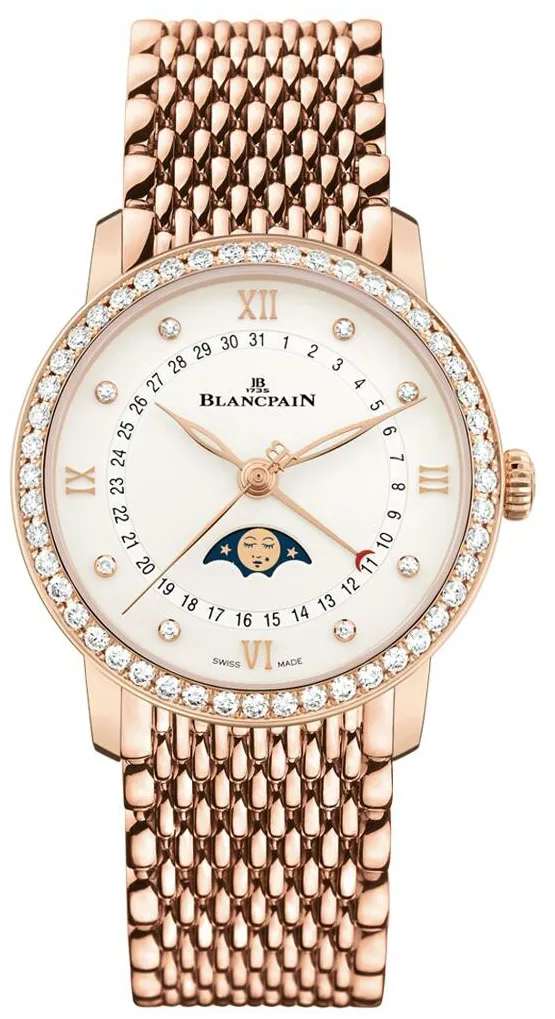 Blancpain Quantième Phases de Lune 6126 2987 MMB 33mm Rose gold White