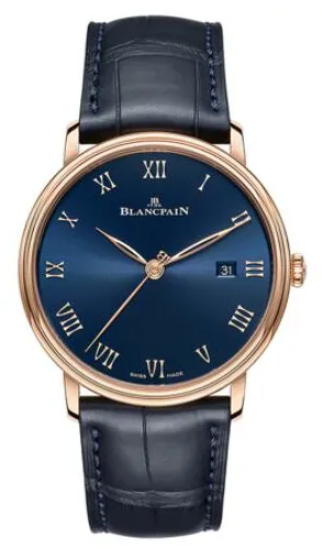 Blancpain Villeret Ultra-Slim 6651-3640-55B 40mm Rose gold Blue