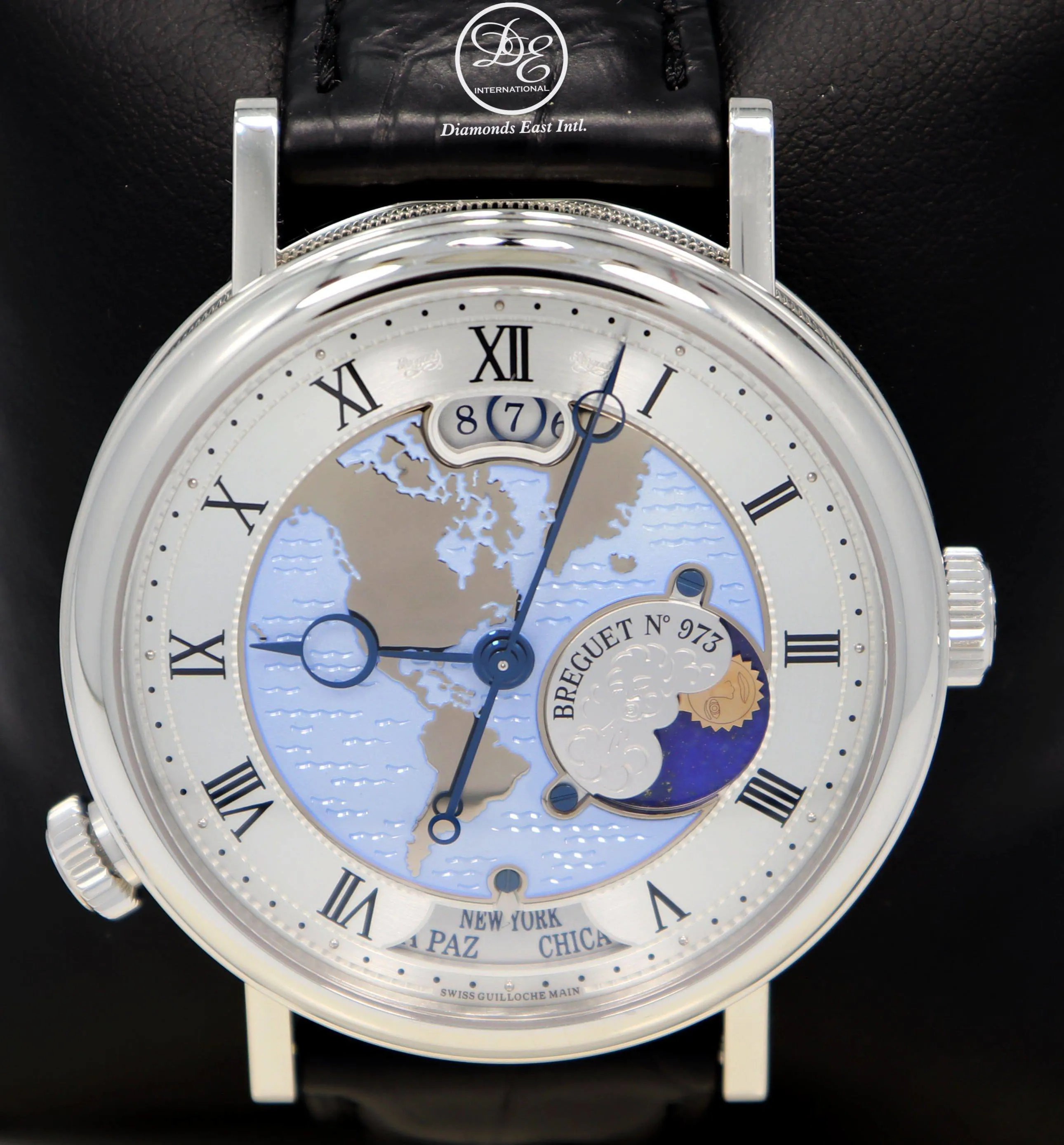 Breguet Classique 5717PT/US/9ZU 43mm Platinum Blue and Artistic dial