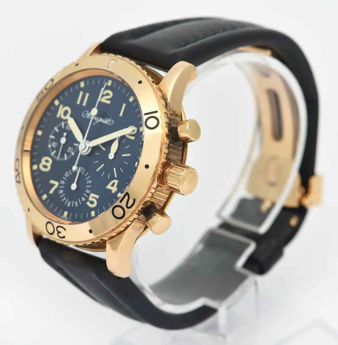 Breguet Type XX - XXI - XXII 3800 39mm Rose gold Blue 1