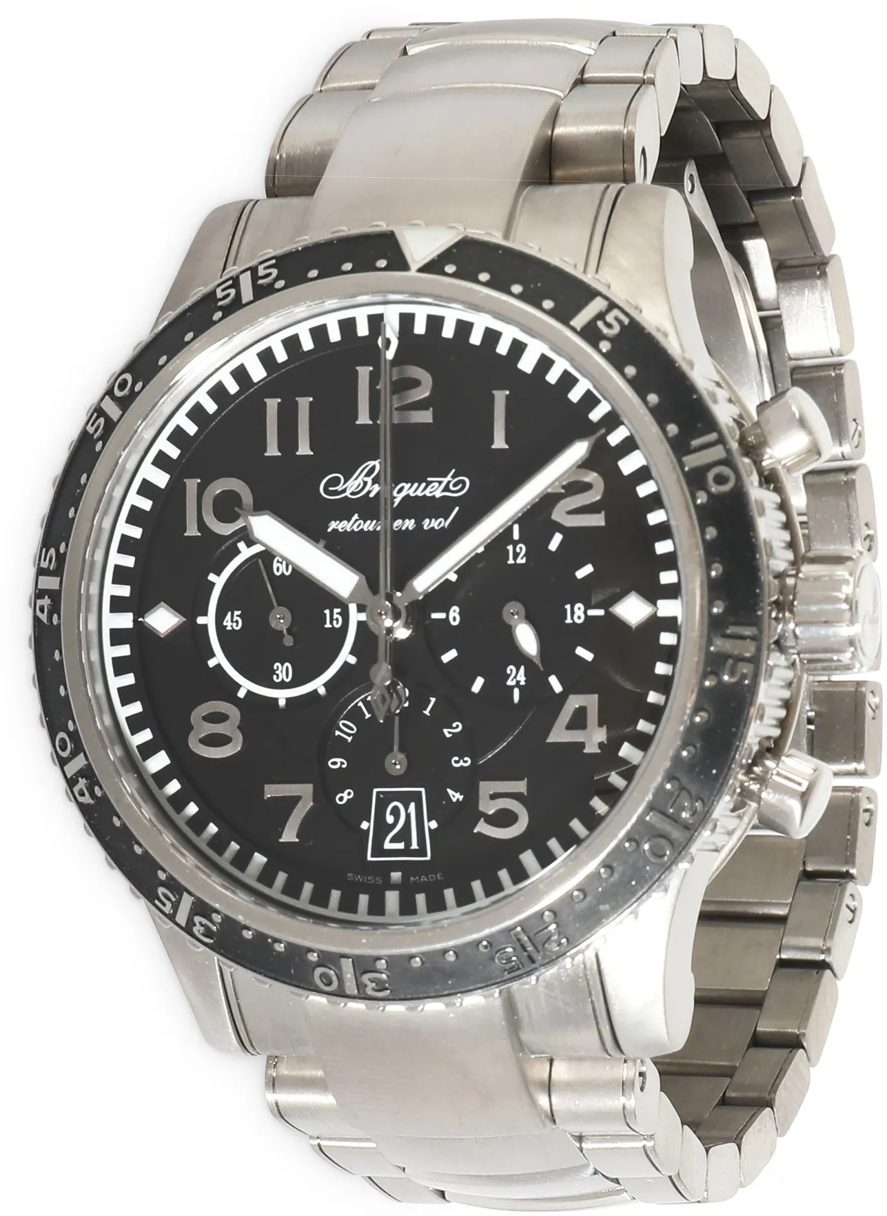 Breguet Type XXI 3810ti/h2/tz9 42.5mm Titanium Black