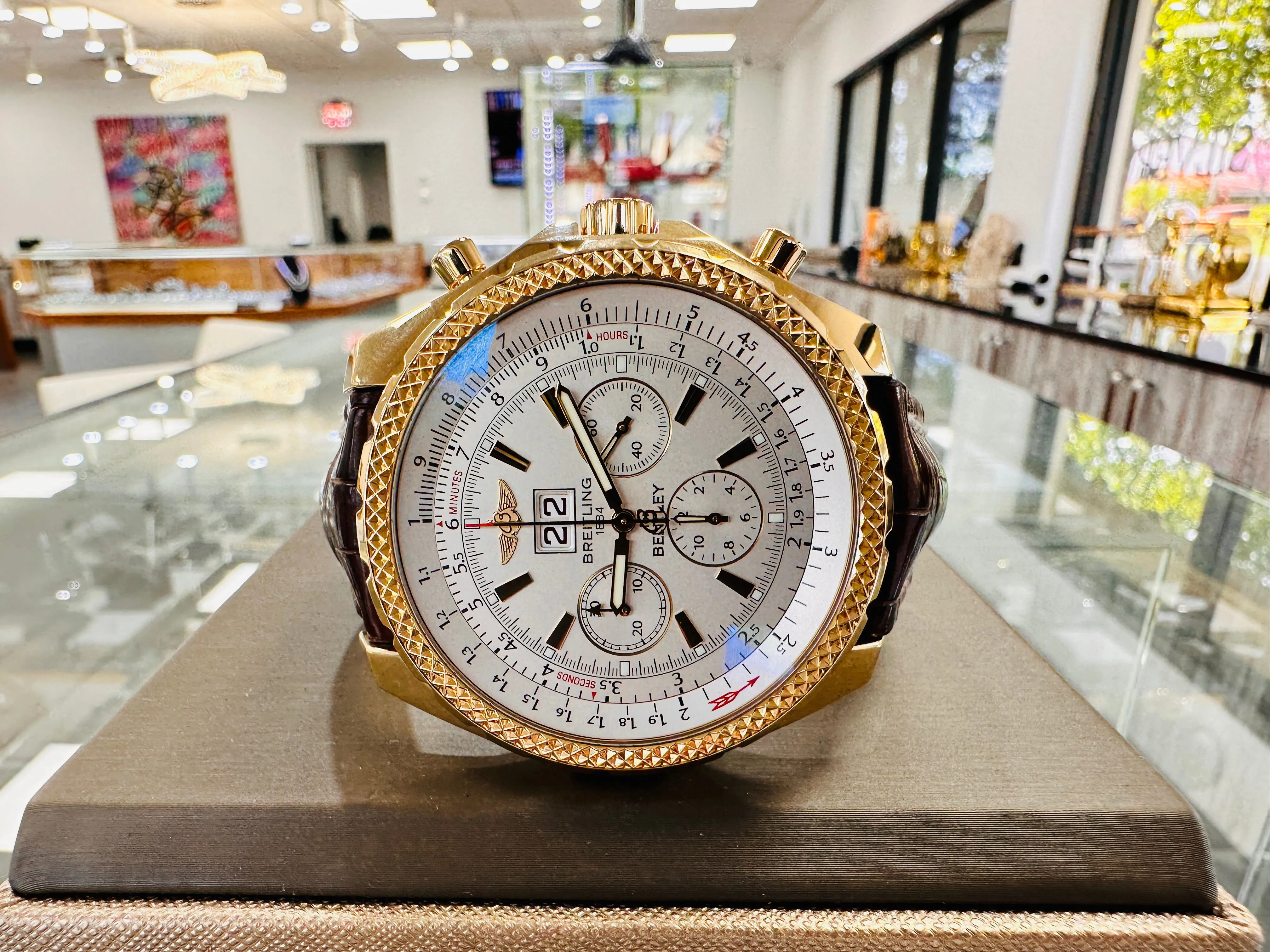 Breitling Bentley 6.75 K4436212 48.7mm Yellow gold White 4