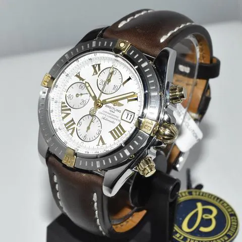 Breitling Chronomat B13356 43mm Yellow gold and Stainless steel Silver