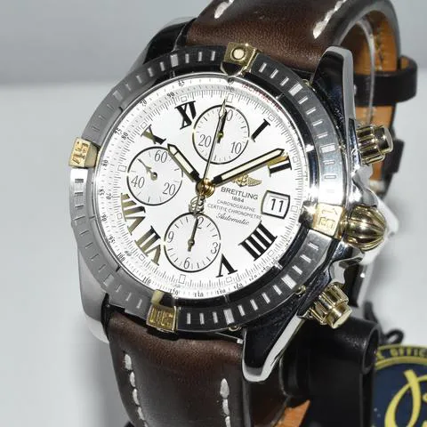 Breitling Chronomat B13356 43mm Yellow gold and Stainless steel Silver 2