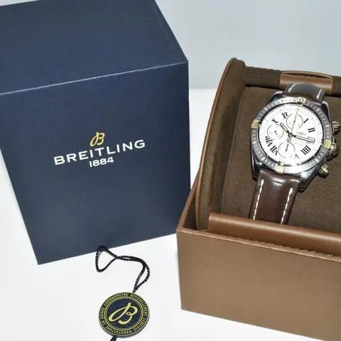 Breitling Chronomat B13356 43mm Yellow gold and Stainless steel Silver 15