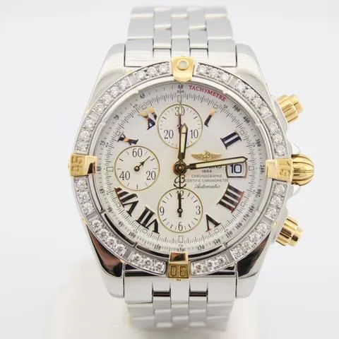 Breitling Chronomat B13356 44mm Yellow gold and Stainless steel White 2