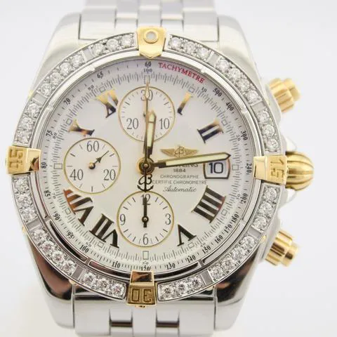 Breitling Chronomat B13356 44mm Yellow gold and Stainless steel White 3