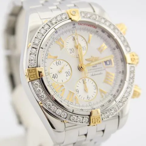 Breitling Chronomat B13356 44mm Yellow gold and Stainless steel White 4