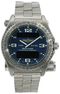 Breitling Emergency E76321 (155) 43mm Titanium Blue