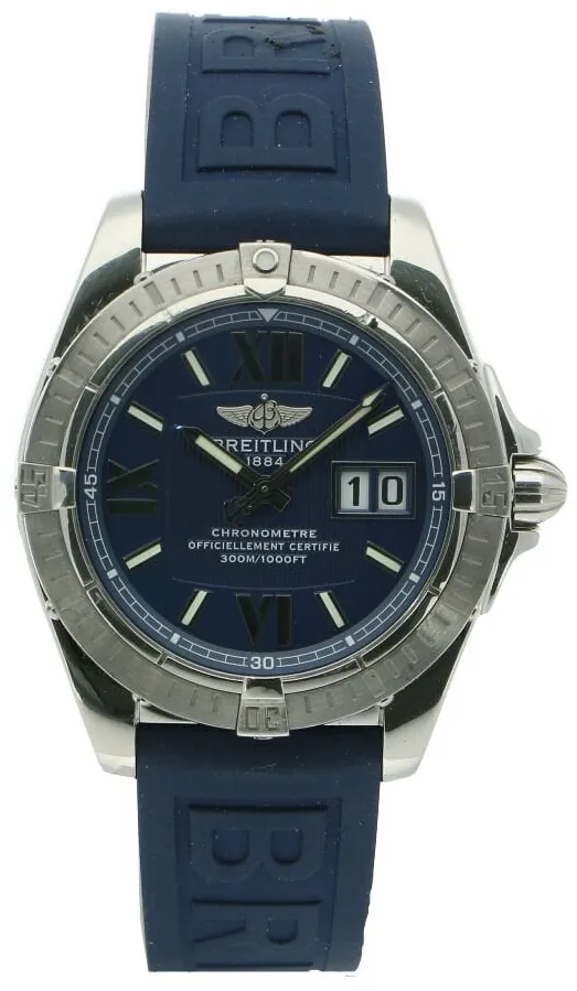 Breitling Galactic A49350 41mm Stainless steel Blue