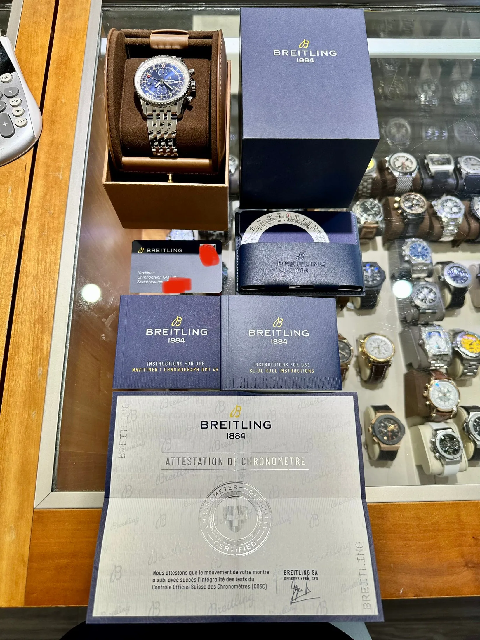 Breitling Navitimer A24322 46mm Stainless steel Blue 5