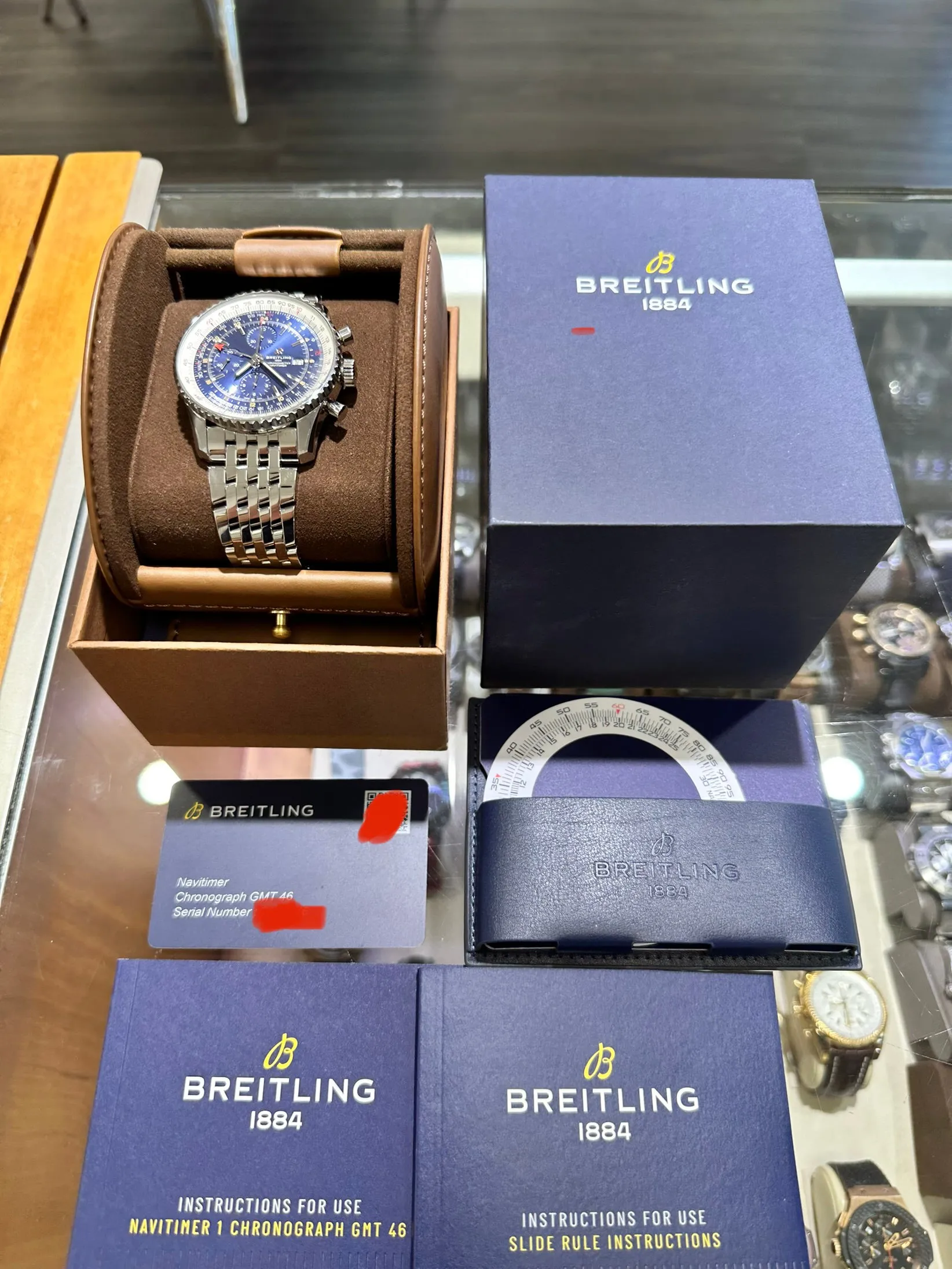 Breitling Navitimer A24322 46mm Stainless steel Blue 6