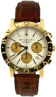 Bulgari Bulgari BB 38 GL CH Yellow gold White