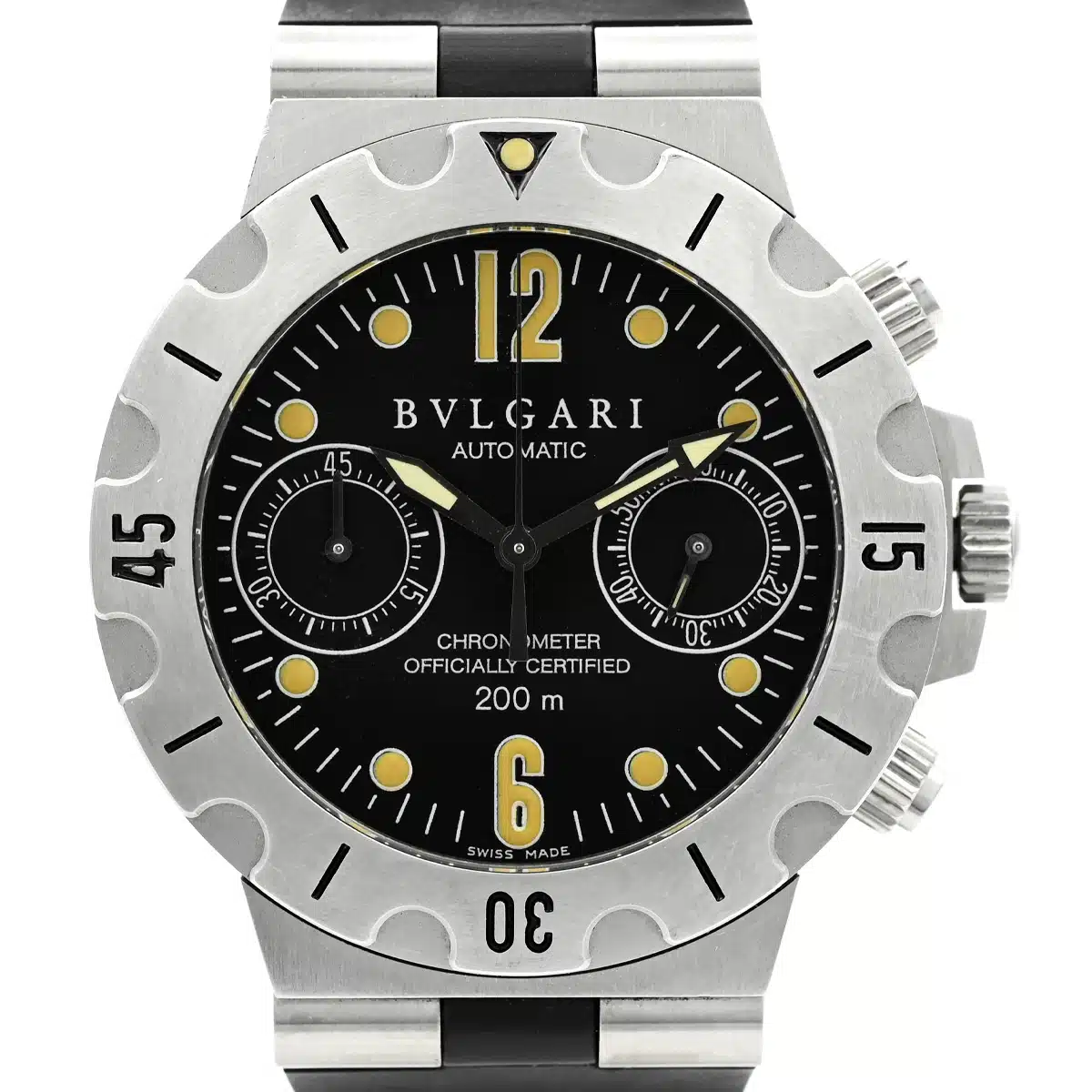 Bulgari Bulgari SC38S 38mm Stainless steel Black