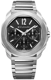 Bulgari Octo 103471 Stainless steel Black