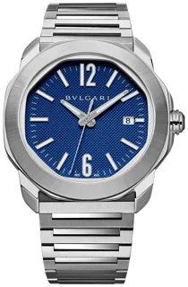 Bulgari Octo 103739 Stainless steel Blue