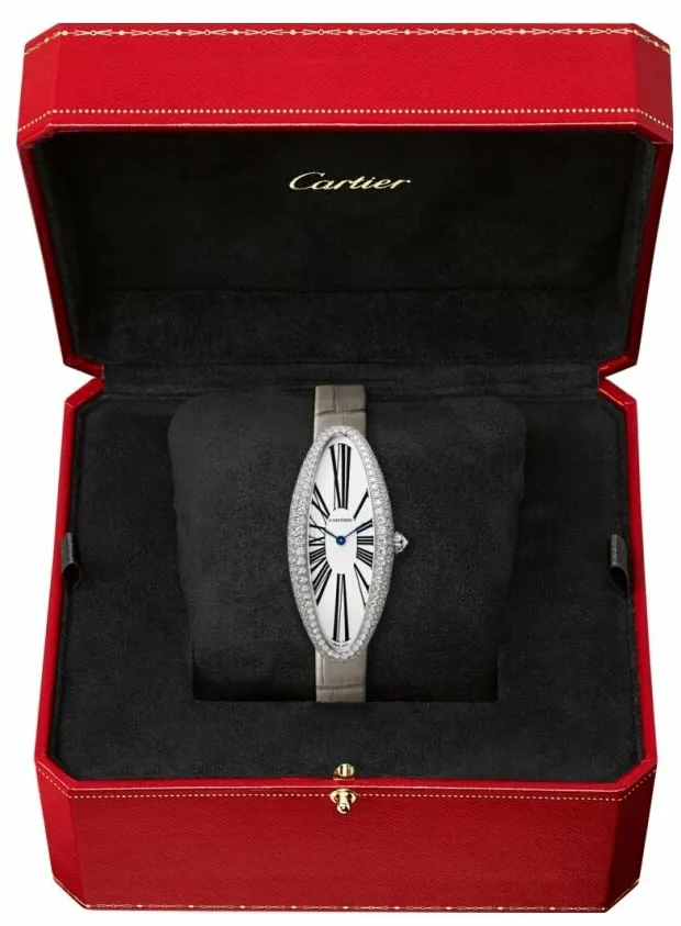 Cartier Baignoire Allongée WJBA0007 47mm White gold and 18k white gold Silver 1