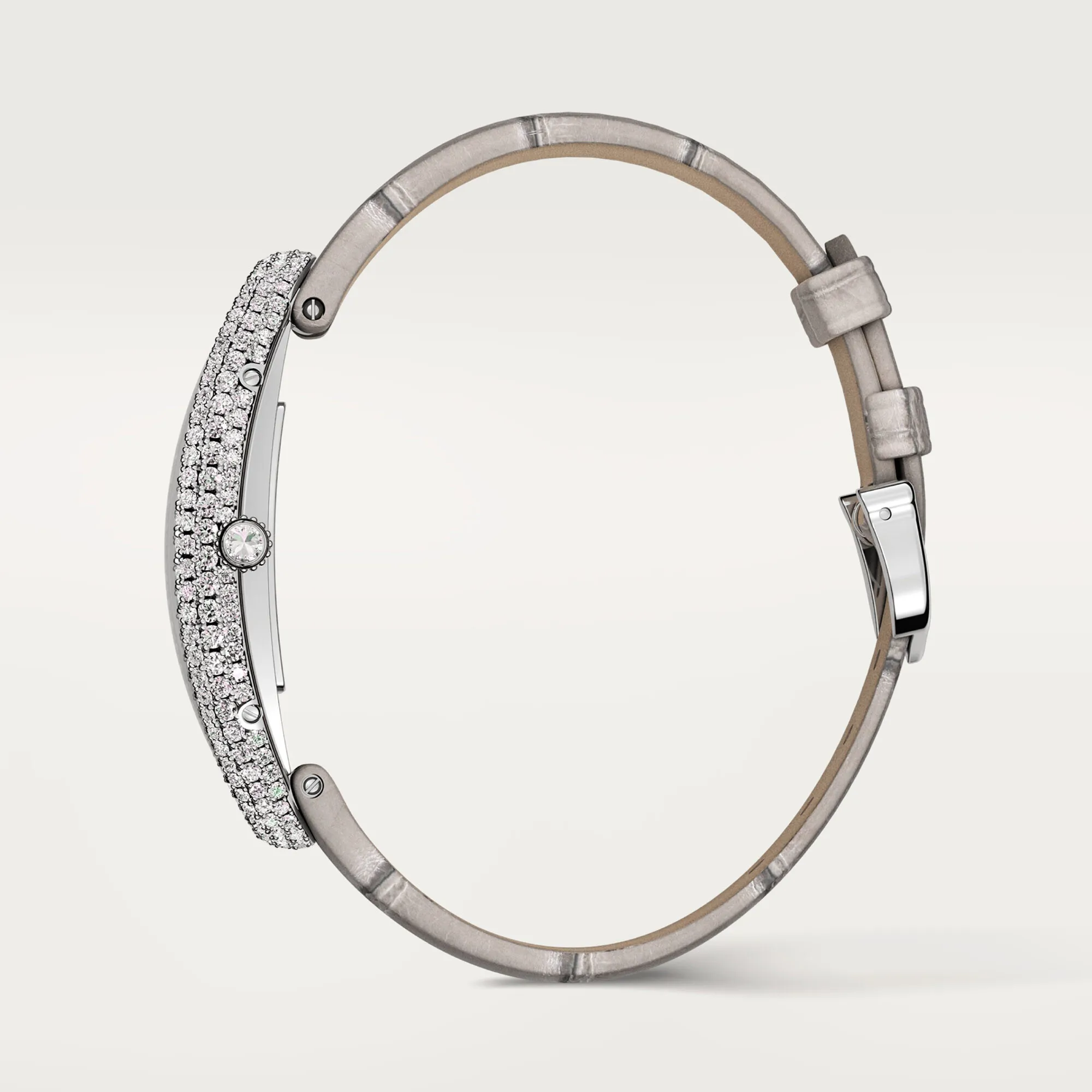 Cartier Baignoire Allongée WJBA0007 47mm White gold and 18k white gold Silver 5