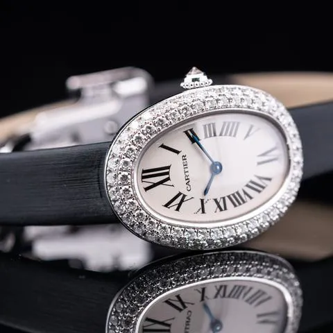 Cartier Baignoire WB509731 21mm White gold Silver 5