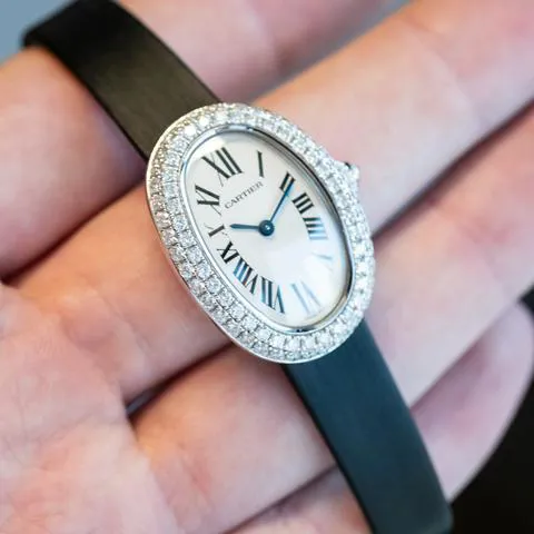 Cartier Baignoire WB509731 21mm White gold Silver 6