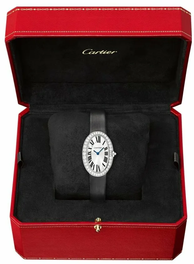 Cartier Baignoire WB520008 31.5mm White gold and 18k white gold Silver 1