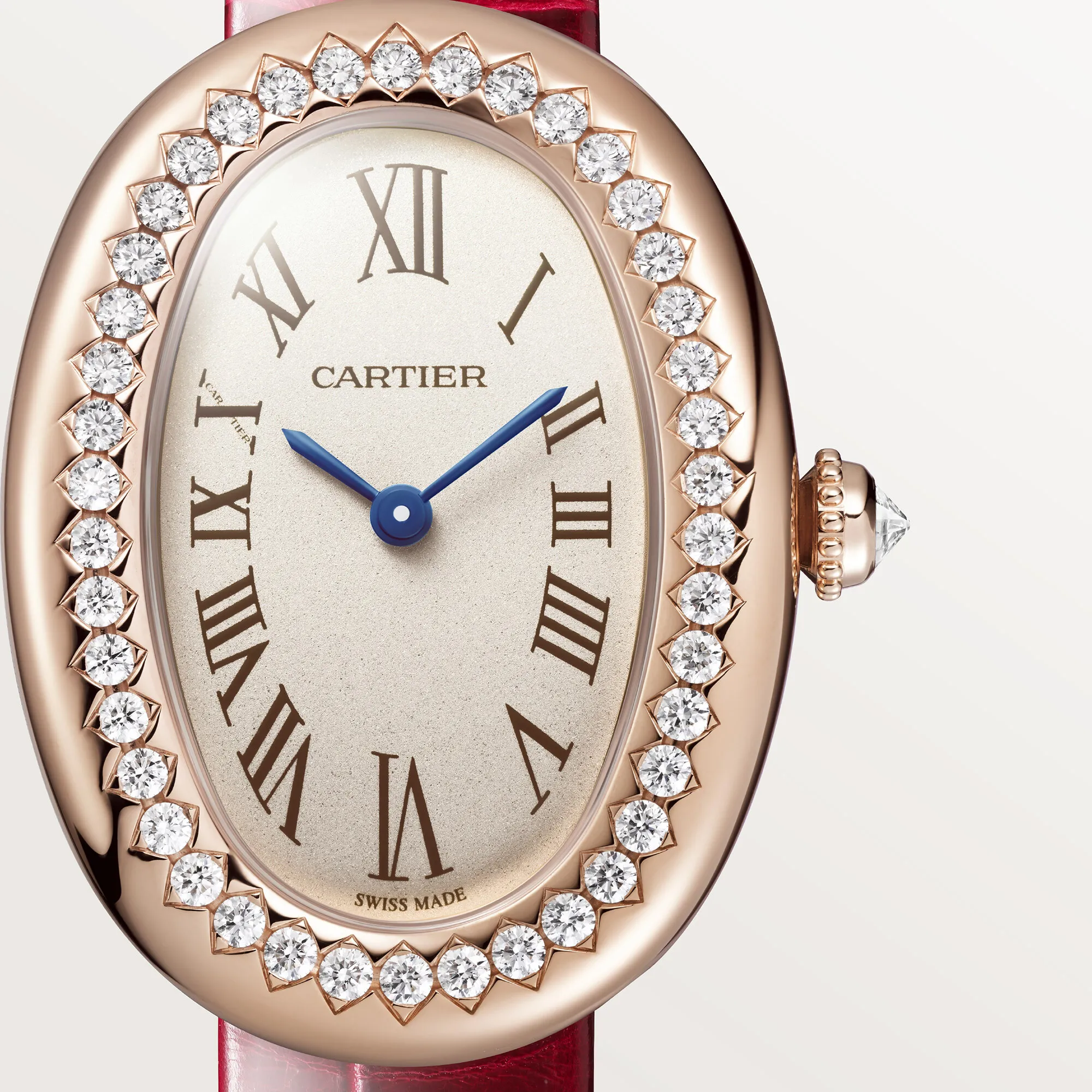 Cartier Baignoire WJBA0031 23.09mm Rose gold and 18k rose gold Silver 2