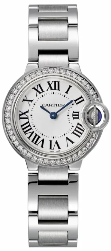 Cartier Ballon Bleu 28mm W4BB0015 28mm Stainless steel White