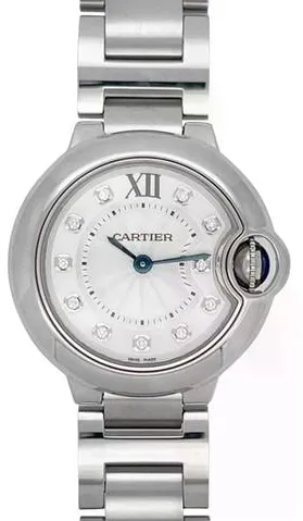 Cartier Ballon Bleu 28mm WE902073 28mm Stainless steel White