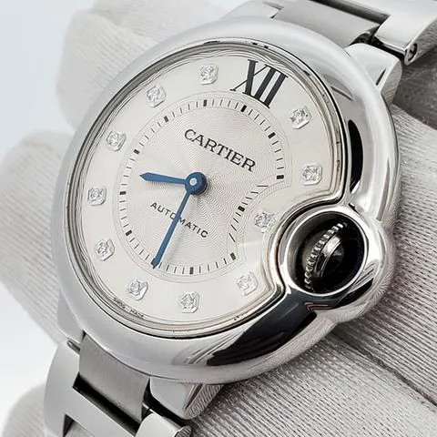 Cartier Ballon Bleu 33mm 3489 33mm Stainless steel Silver