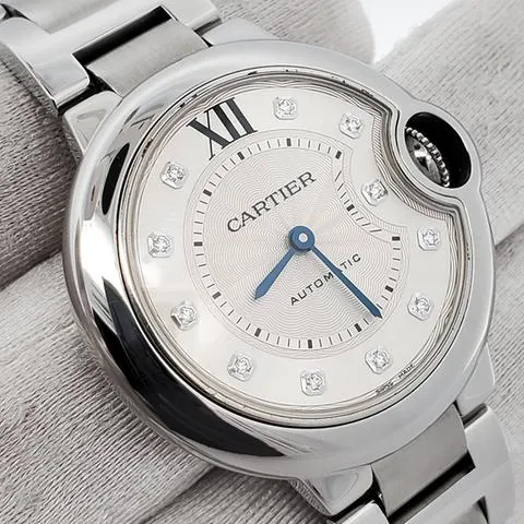 Cartier Ballon Bleu 33mm 3489 33mm Stainless steel Silver 2