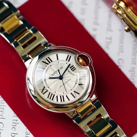 Cartier Ballon Bleu 33mm W2BB0002 33mm Yellow gold and Stainless steel Silver 3