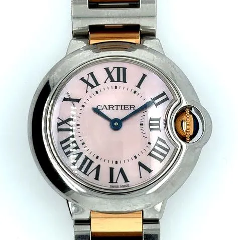 Cartier Ballon Bleu 33mm W6920100 33mm Stainless steel Pink