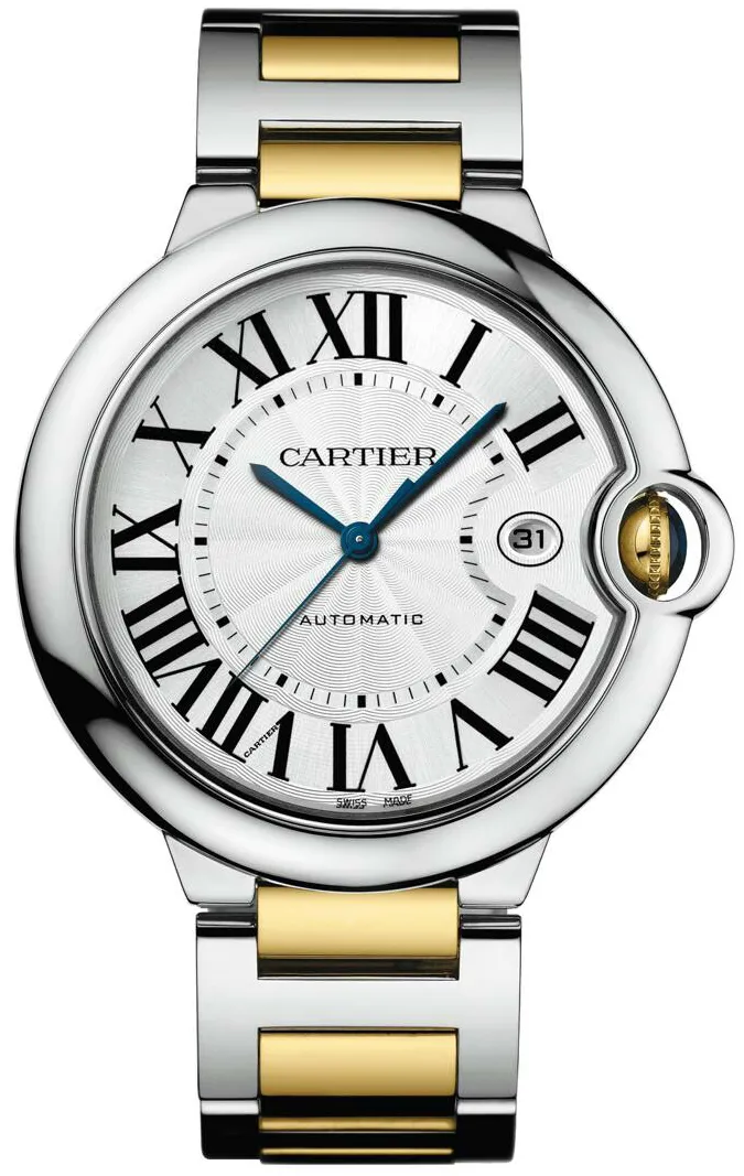 Cartier Ballon Bleu de Cartier W2BB0022 42mm Yellow gold and Stainless steel and 18k yellow gold Silver