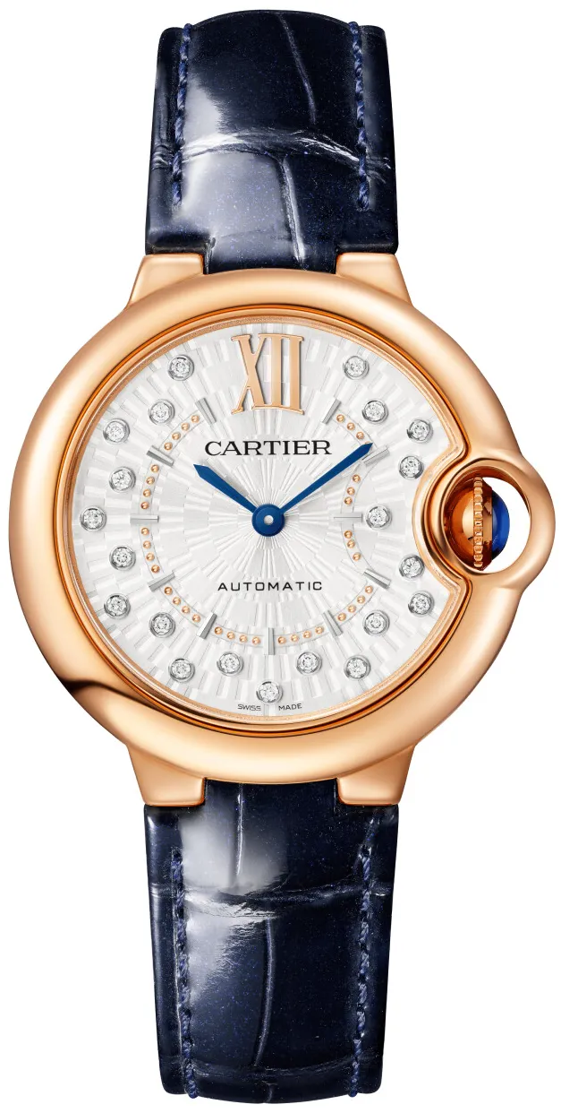 Cartier Ballon Bleu de Cartier WGBB0052 33mm Rose gold and 18k rose gold Silver