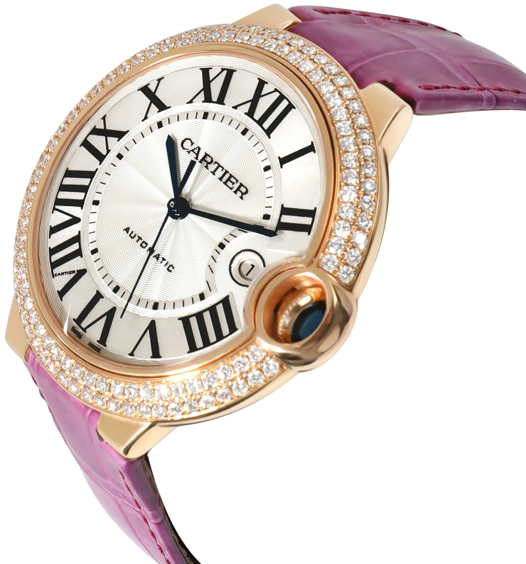 Cartier Ballon Bleu WE900851 42mm Rose gold Silver 2