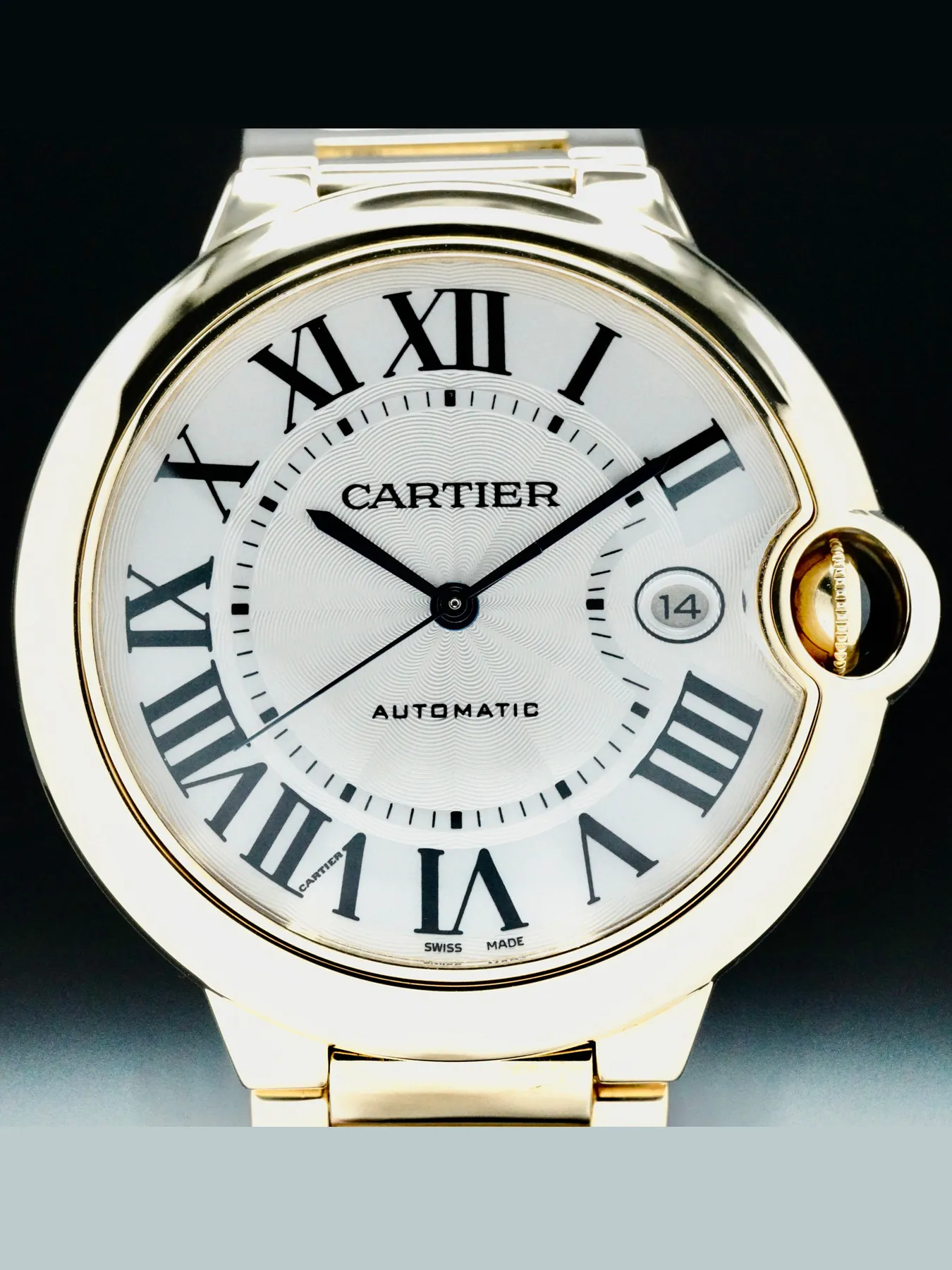 Cartier Ballon Bleu WGBB0023 42mm Yellow gold Silver