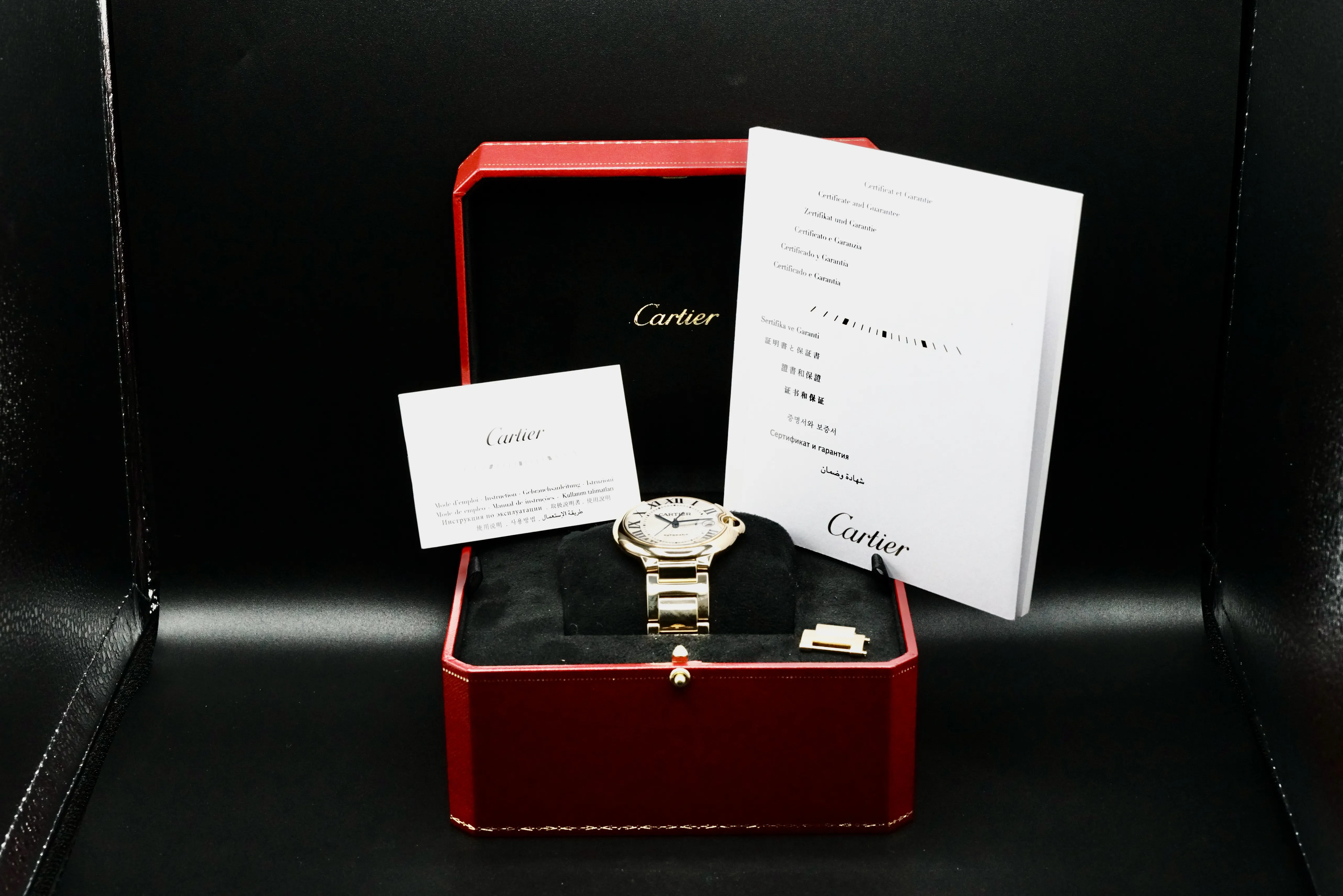 Cartier Ballon Bleu WGBB0023 42mm Yellow gold Silver 5