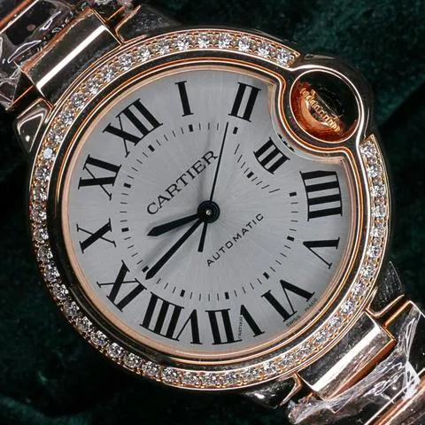 Cartier Ballon Bleu WJBB0036 33mm Rose gold Silver