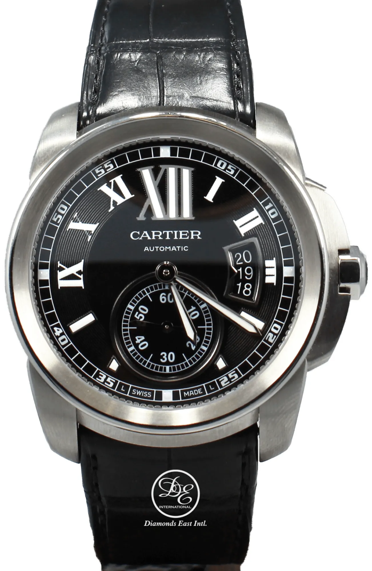 Cartier Calibre de Cartier W7100014 42mm Stainless steel Black