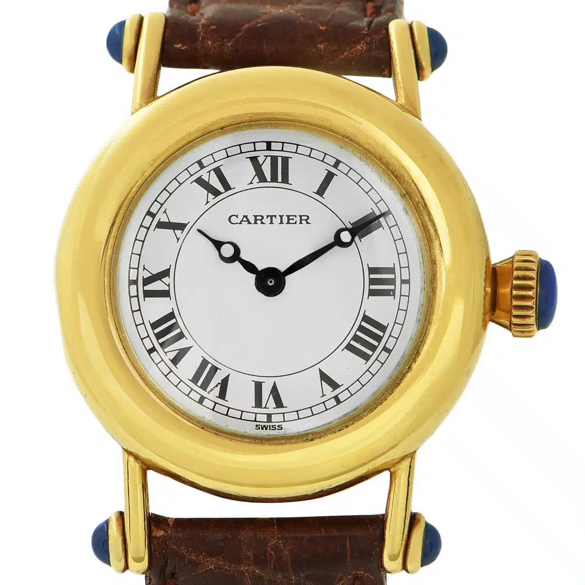 Cartier Diabolo 1440 32mm Yellow gold Silver