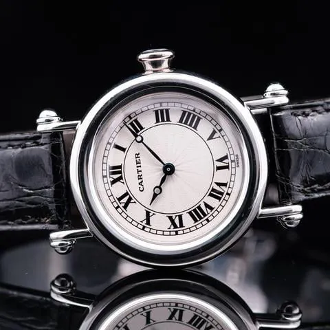 Cartier Diabolo W1509751 32mm Platinum Silver