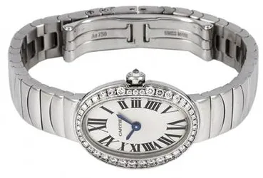 Cartier Mini Baignoire WB520025 25.5mm White gold Silver 1