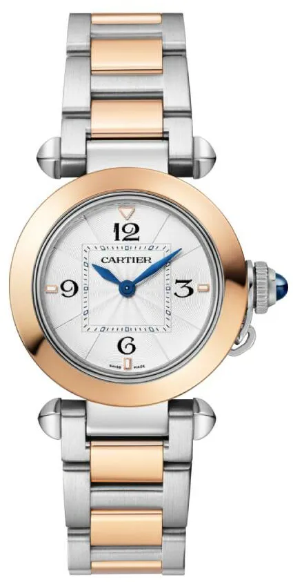 Cartier Pasha de Cartier W2PA0007 30mm Rose gold and Stainless steel and 18k rose gold Opaline