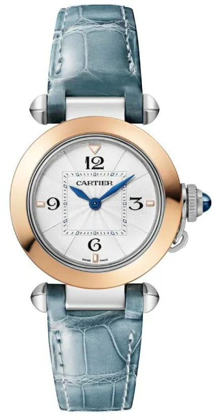 Cartier Pasha de Cartier W2PA0007 30mm Rose gold and Stainless steel and 18k rose gold Opaline 2