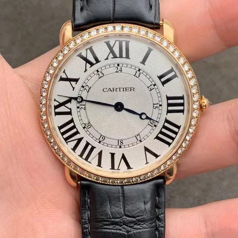 Cartier Ronde Louis Cartier W6801004 42mm Rose gold Silver