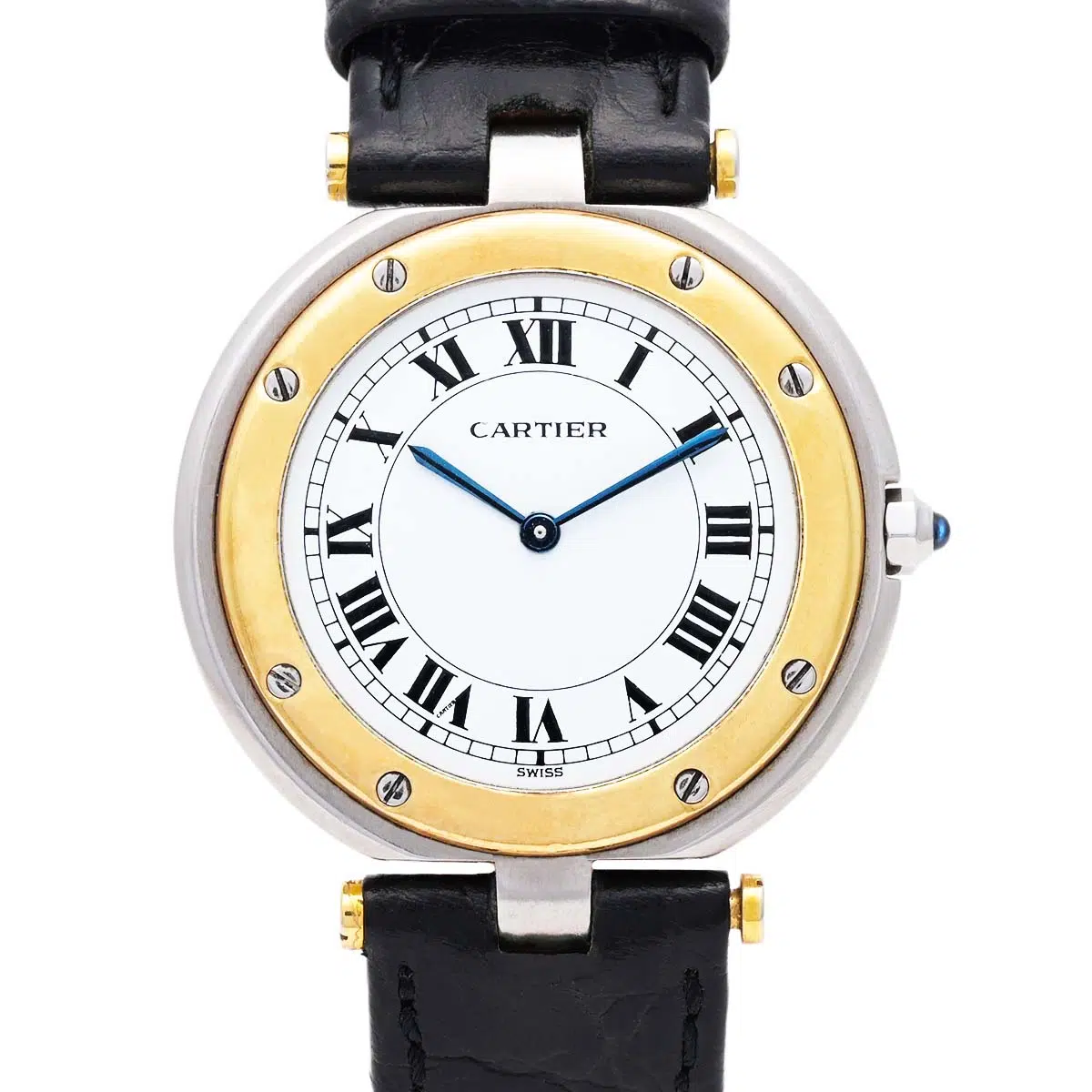 Cartier Ronde 8121 32mm Yellow gold and Stainless steel White