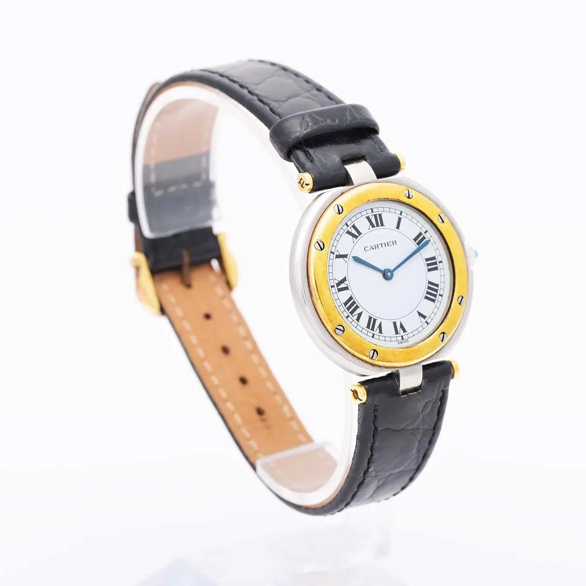 Cartier Ronde 8121 32mm Yellow gold and Stainless steel White 1